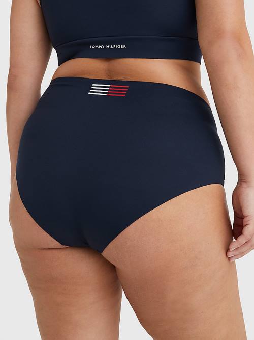 Tommy Hilfiger Curve TH Flex Bikini Bottoms Mayo Kadın Mavi | TH871IFW