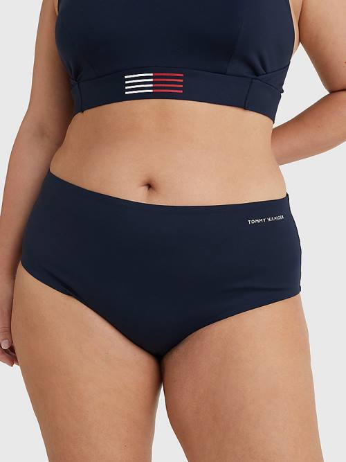 Tommy Hilfiger Curve TH Flex Bikini Bottoms Mayo Kadın Mavi | TH871IFW