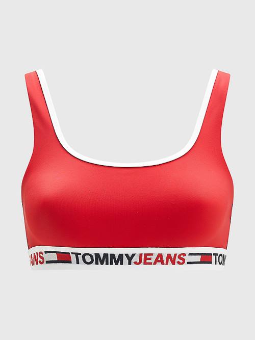 Tommy Hilfiger Cutout Detail Bikini Bralette Mayo Kadın Kırmızı | TH052FXS