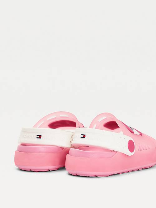 Tommy Hilfiger Cutout Detail Sandalet Kiz Çocuk Pembe | TH526TPK