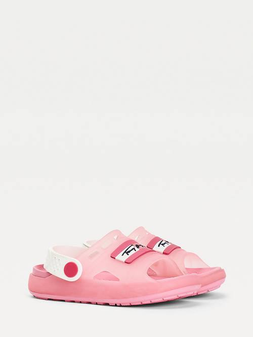 Tommy Hilfiger Cutout Detail Sandalet Kiz Çocuk Pembe | TH526TPK