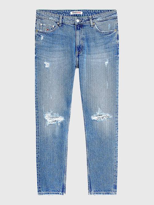 Tommy Hilfiger Dan Tapered Distressed Jean Pantolon Erkek Denim | TH803ENW