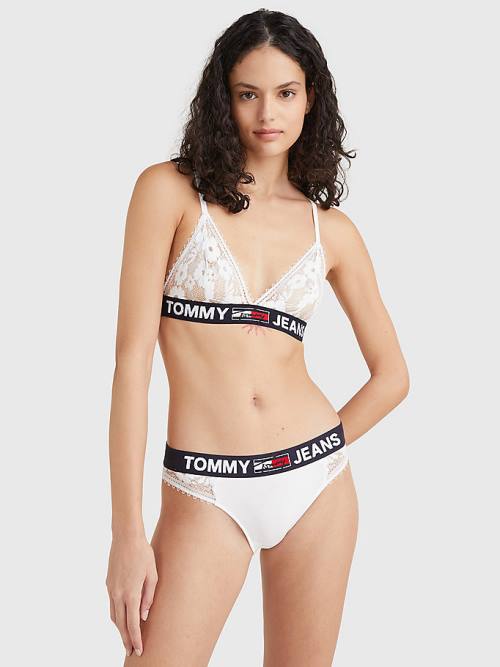 Tommy Hilfiger Dantel Briefs İç Giyim Kadın Beyaz | TH495SNG