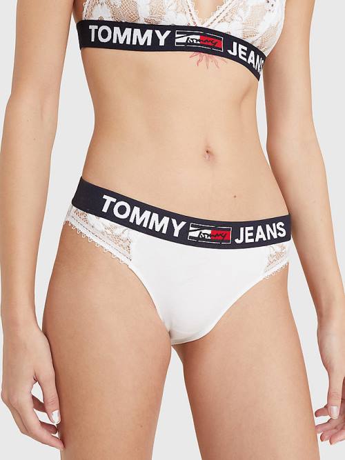 Tommy Hilfiger Dantel Briefs İç Giyim Kadın Beyaz | TH495SNG