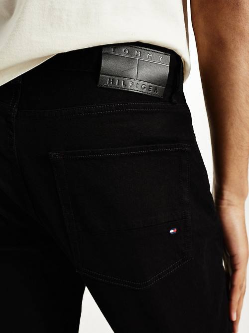 Tommy Hilfiger Denton Straight Black Jean Pantolon Erkek Denim | TH827NXJ