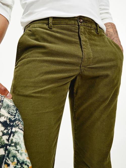 Tommy Hilfiger Denton Straight Corduroy Chinos Pantolon Erkek Kahverengi | TH057XSB