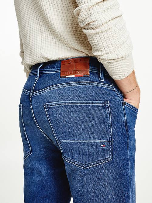 Tommy Hilfiger Denton Straight Faded Jean Pantolon Erkek Denim | TH795ITD