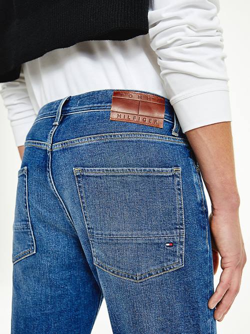 Tommy Hilfiger Denton Straight Faded Jean Pantolon Erkek Denim | TH970TVN