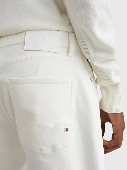 Tommy Hilfiger Denton Straight White Jean Pantolon Erkek Denim | TH072BDN