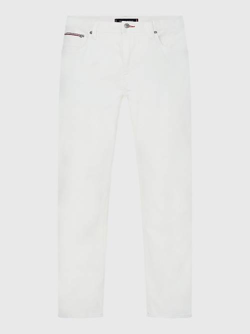 Tommy Hilfiger Denton Straight White Jean Pantolon Erkek Denim | TH072BDN