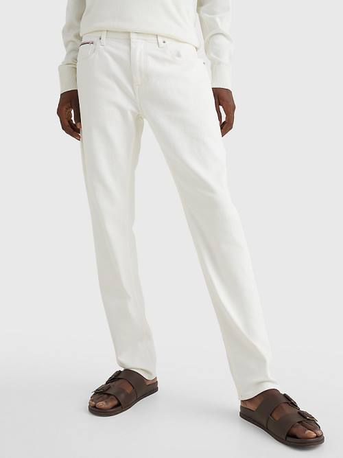 Tommy Hilfiger Denton Straight White Jean Pantolon Erkek Denim | TH072BDN