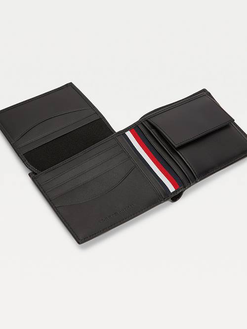 Tommy Hilfiger Deri Credit Card Cüzdan Erkek Siyah | TH287HVW