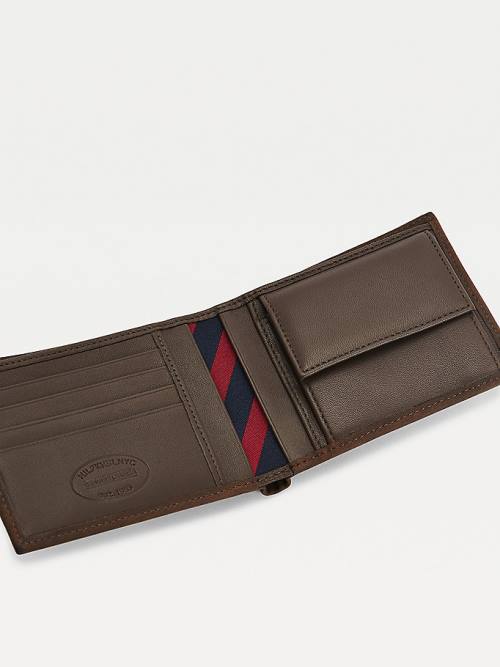 Tommy Hilfiger Deri Credit Card Cüzdan Erkek Kahverengi | TH710GZS