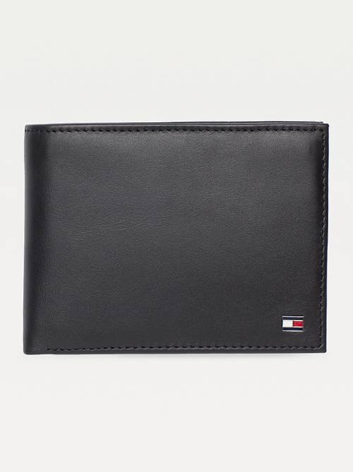 Tommy Hilfiger Deri Flap Cüzdan Erkek Siyah | TH072KTQ