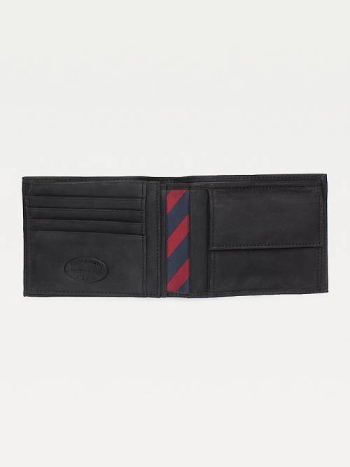 Tommy Hilfiger Deri Flap Cüzdan Erkek Siyah | TH963KTF