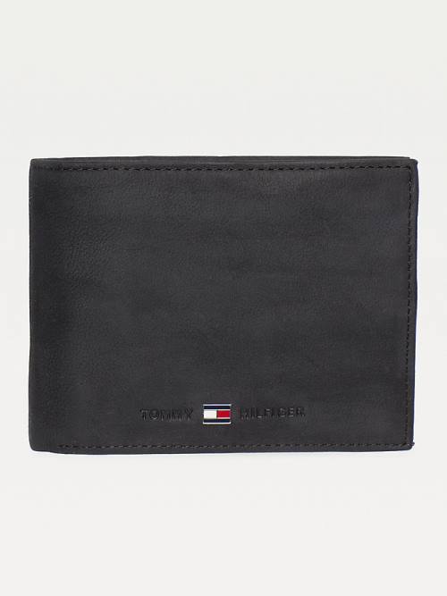 Tommy Hilfiger Deri Flap Cüzdan Erkek Siyah | TH963KTF