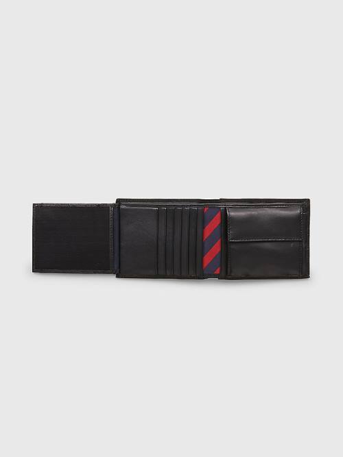 Tommy Hilfiger Deri Trifold Cüzdan Erkek Siyah | TH870ETU