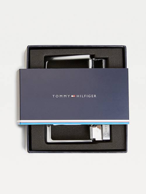 Tommy Hilfiger Double Tokalı Gift Box Kemer Erkek Siyah | TH861BMH