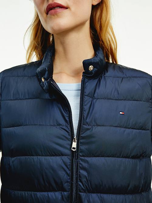 Tommy Hilfiger Down-Filled Padded Ceket Kadın Mavi | TH278HBZ