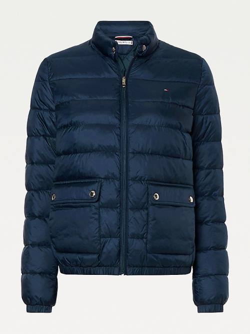 Tommy Hilfiger Down-Filled Padded Ceket Kadın Mavi | TH278HBZ