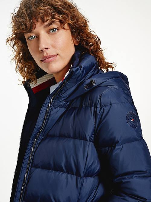 Tommy Hilfiger Down-Filled Padded Ceket Kadın Mavi | TH896WTD