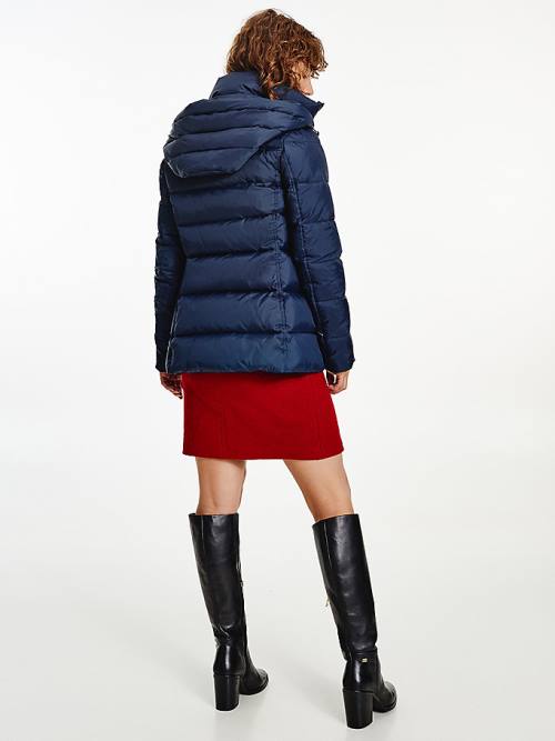 Tommy Hilfiger Down-Filled Padded Ceket Kadın Mavi | TH896WTD