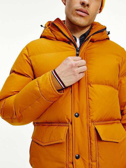 Tommy Hilfiger Down Puffer Ceket Erkek Altın | TH310XPC