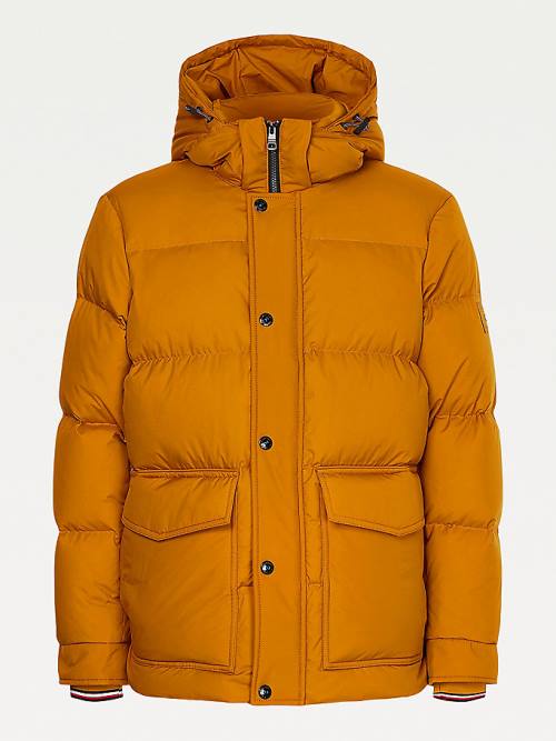 Tommy Hilfiger Down Puffer Ceket Erkek Altın | TH310XPC