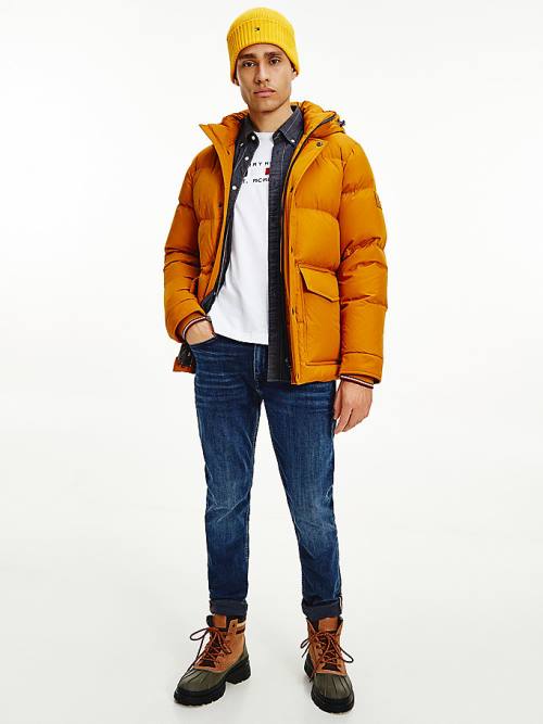 Tommy Hilfiger Down Puffer Ceket Erkek Altın | TH310XPC