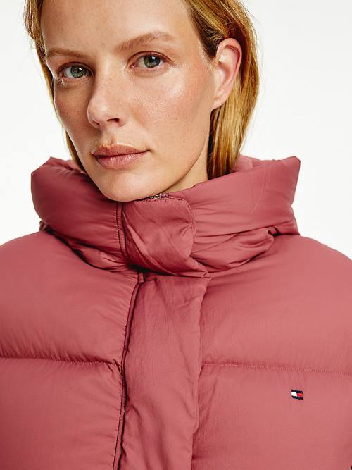 Tommy Hilfiger Down Puffer Ceket Kadın Kırmızı | TH148CYJ