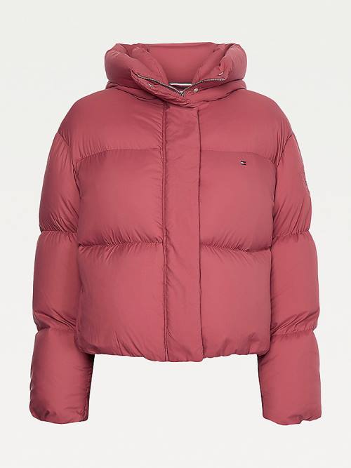 Tommy Hilfiger Down Puffer Ceket Kadın Kırmızı | TH148CYJ