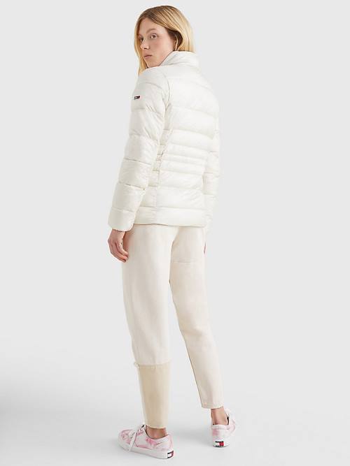 Tommy Hilfiger Down Quilted Ceket Kadın Bej Rengi | TH035DSQ