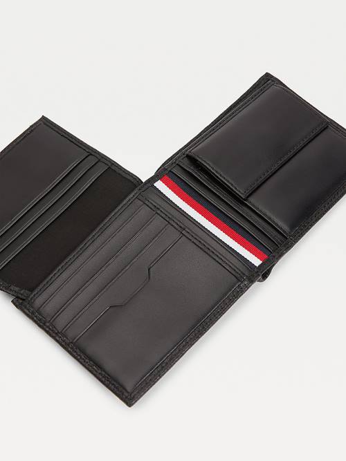 Tommy Hilfiger Downtown Deri Bifold Cüzdan Erkek Siyah | TH156CXN