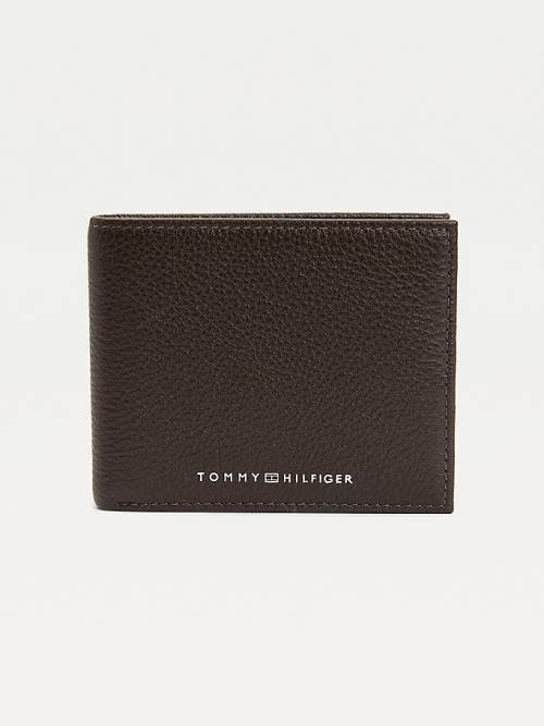 Tommy Hilfiger Downtown Small Deri Card Cüzdan Erkek Kahverengi | TH471LQA