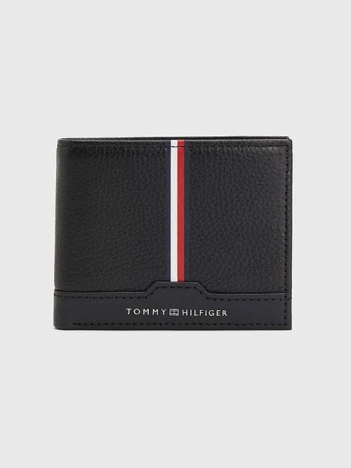 Tommy Hilfiger Downtown Small Deri Cüzdan Erkek Siyah | TH071YUN