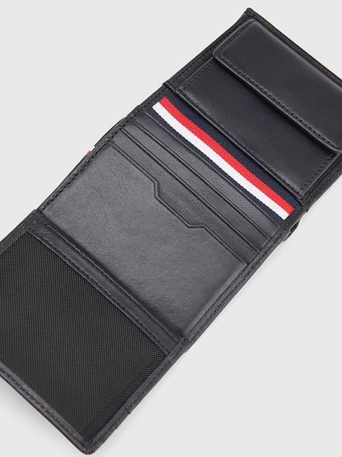 Tommy Hilfiger Downtown Trifold Cüzdan Erkek Siyah | TH632TUO