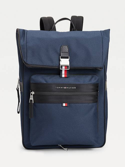 Tommy Hilfiger Elevated Modern 2-In-1 Backpack Çanta Erkek Mavi | TH541CSY