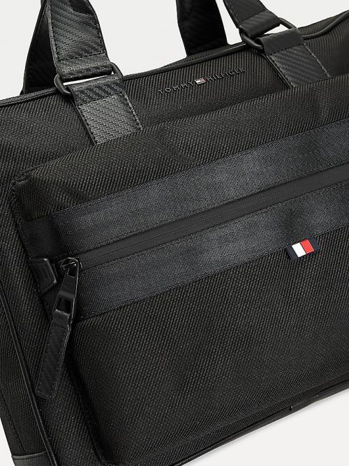 Tommy Hilfiger Elevated Modern Computer Çanta Erkek Siyah | TH438JPC