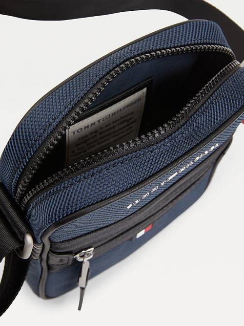 Tommy Hilfiger Elevated Modern Small Reporter Çanta Erkek Mavi | TH538YDA