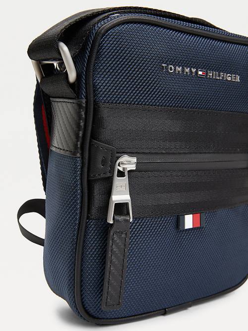 Tommy Hilfiger Elevated Modern Small Reporter Çanta Erkek Mavi | TH538YDA