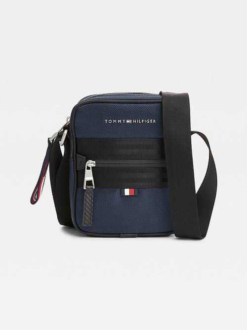 Tommy Hilfiger Elevated Modern Small Reporter Çanta Erkek Mavi | TH538YDA