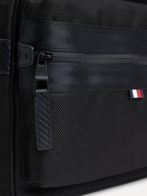 Tommy Hilfiger Elevated Modern Webbing Detail Backpack Çanta Erkek Siyah | TH548RCT