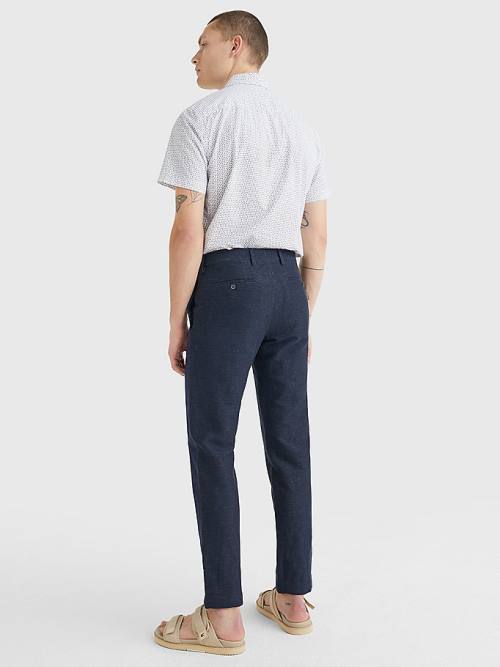 Tommy Hilfiger Elevated Side Tape Tapered Pantolon Erkek Mavi | TH042CEK