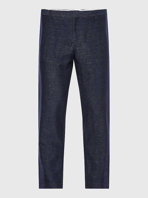 Tommy Hilfiger Elevated Side Tape Tapered Pantolon Erkek Mavi | TH042CEK