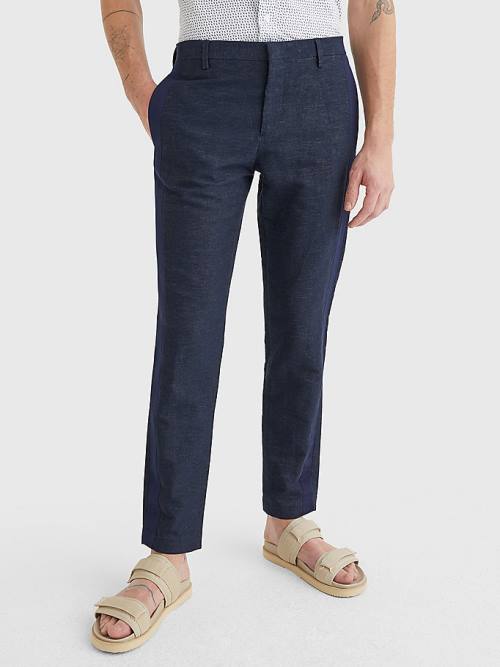 Tommy Hilfiger Elevated Side Tape Tapered Pantolon Erkek Mavi | TH042CEK