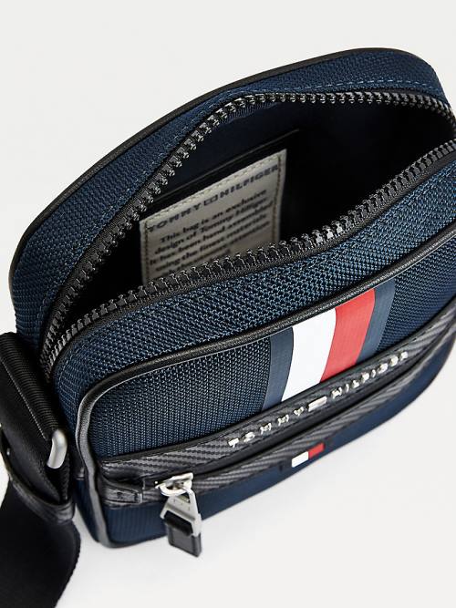 Tommy Hilfiger Elevated Tekstil Small Reporter Çanta Erkek Mavi | TH827LQJ