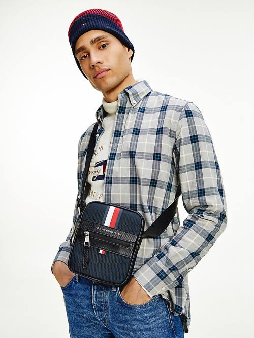 Tommy Hilfiger Elevated Tekstil Small Reporter Çanta Erkek Mavi | TH827LQJ