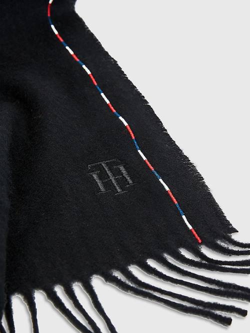 Tommy Hilfiger Elevated Wool Fular Kadın Siyah | TH032MZO