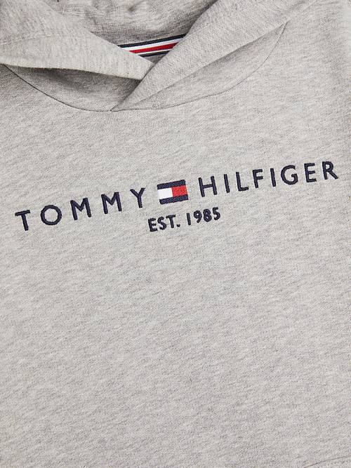 Tommy Hilfiger Essential And Joggers Set Kapüşonlu Sweatshirt Erkek Çocuk Gri | TH086QWV