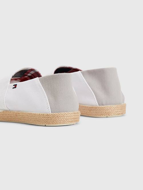 Tommy Hilfiger Essential Contrast Panel Espadrilles Günlük Ayakkabı Erkek Beyaz | TH316IJO